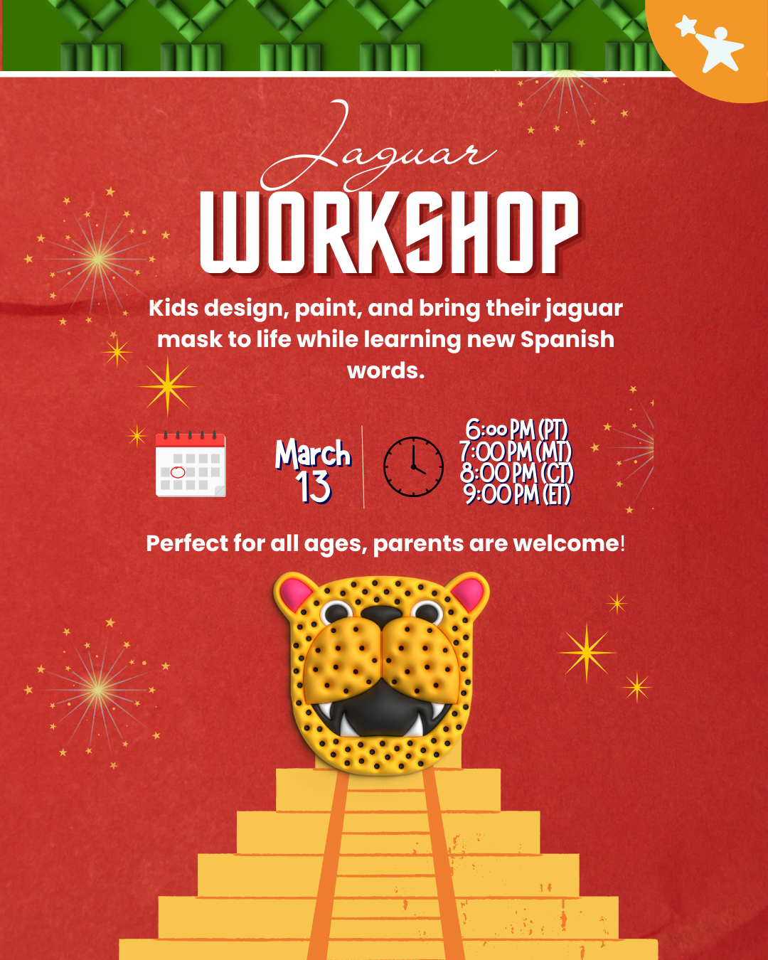 Tu historia Feliz noche mexicana o fiesta mexicana con pirámide y jaguar Independencia de México Rojo (Post de Instagram (45)) (1)