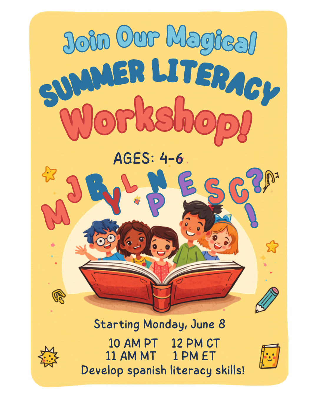 Magical Literacy Workshop Poster Magical Literacy Workshop Poster